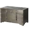 Vintiquewise Brown Large Wooden Storage Trunk with Lockable Latch QI003943.L - alternate 1
